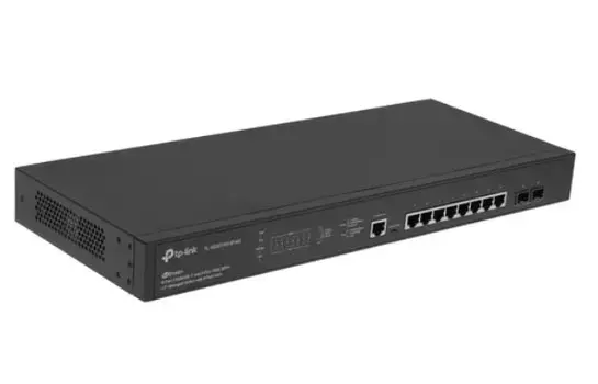 Коммутатор управляемый TP-LINK SG3210XHP-M2 JetStream, 8*PoE+ порт 2.5G и 2*uplink-порт 10G, 8*RJ-45 100/1000/2500 Мбит/с, 2 слота SFP+ 1/10 Гбит/с