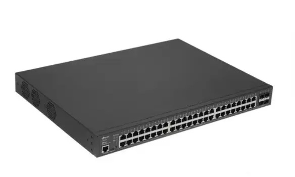 Коммутатор управляемый TP-LINK SG3452P 48 портов RJ45 10/100/1000 Мбит/с, 4 слота SFP+ 10 Гбит/с, консольный порт RJ45, консольный порт Micro-USB,