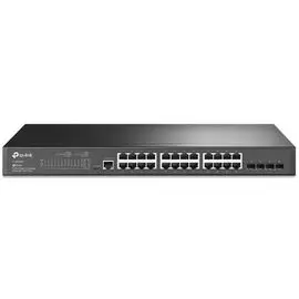 Коммутатор управляемый TP-LINK TL-SG3428 JetStream 24-порта, 2/2+ с 4 SFP-слотами, поддержка контроллера SDN, множество функций L2/L2+, 1U