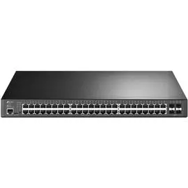 Коммутатор управляемый TP-LINK TL-SG3452P Jetstream L2+ PoE 48 10/100/1000Mbps RJ-45 port, 4*1000Mbps SFP, RJ-45, Micro-USB консольный порт, 48 802.3a