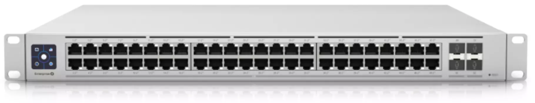 Коммутатор управляемый Ubiquiti USW-Enterprise-48-PoE UniFi Switch Enterprise 48 PoE, 48*2.5G RJ45, 4*10G SFP+, раздача 720Вт