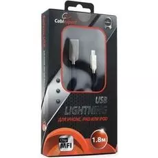 Кабель интерфейсный USB 2.0 Cablexpert CC-P-APUSB02Bl-1.8M MFI, AM/Lightning, серия Platinum, длина 1.8м, синий, блистер