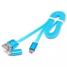 Кабель интерфейсный USB 2.0 Cablexpert CC-mAPUSB2bl1m AM/microBM 5P - iPhone lightning, 1м, комбо ка