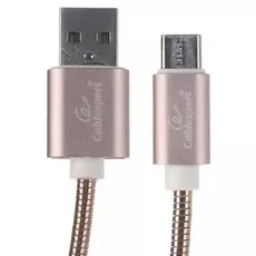 Кабель интерфейсный USB 2.0 Cablexpert CC-G-USBC02Cu-1.8M AM/Type-C, серия Gold, длина 1.8м, золото, блистер