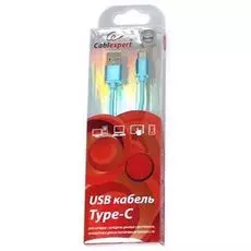 Кабель интерфейсный USB 2.0 Cablexpert CC-S-USBC01Bl-1M