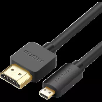 Кабель интерфейсный UGREEN HD127 30148_ Micro HDMI/HDMI, 1м, черный