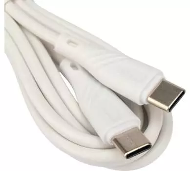 Кабель интерфейсный USB 2.0 Cablexpert CCB-USB2-CMCMO1-2MW Type-C/Type-C, Classic 0.1, 3A, 60Вт, PD/QC3.0, медь, 2м, белый, коробка