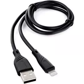 Кабель интерфейсный USB 2.0 Cablexpert CCB-USB-AMAPO1-1MB AM/Lightning, 1м, черный, блистер