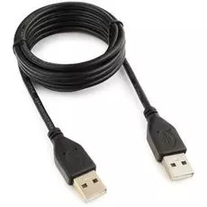 Кабель интерфейсный USB 2.0 Cablexpert CCP-USB2-AMAM-6 Pro , AM/AM, 1.8м, экран, черный, пакет