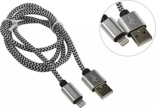 Кабель интерфейсный Кабель LIGHTNING TO USB2 1M WHITE ACH01-03T 87809 DEFENDER