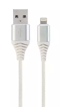 Кабель интерфейсный USB 2.0 Filum FL-CPro-U2-AM-LM-1M-W1 1 м., белый, 2 А, разъемы: USB A male - Lightning male, пакет.