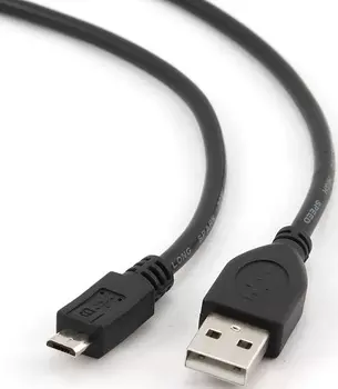 Кабель интерфейсный USB 2.0 Filum FL-CPro-U2-AM-microBM-1M 1 м., USB 2.0 Pro, черный, 2A, разъемы: USB A male- USB micro B male, пакет