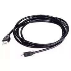 Кабель интерфейсный USB 2.0 Gembird AM/micro BM 5P CCP-mUSB2-AMBM-6 Pro, 1.8 м, позол.конт., черный, пакет