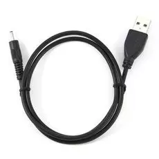 Кабель интерфейсный USB 2.0 Gembird AM/DC CC-USB-AMP25-0.7M 2,5 мм 5V 2A (для планшетов Android), 0.7 м, экран, черный, пакет