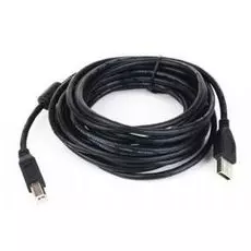 Кабель интерфейсный USB 2.0 Gembird AM/BM Pro, 4.5 м, феррит.кольцо, позол.конт., черный, пакет