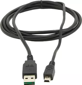 Кабель интерфейсный USB 2.0 Gembird AM/miniB 5P CC-5PUSB2D-0.3M мультиразъем USB, 30 cм, к ПК, хабу, AC адаптеру USB любой стороной
