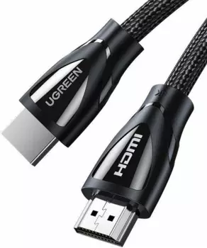 Кабель интерфейсный UGREEN HD140 80403_ HDMI A M/M, с оплёткой, 2м, цвет: черный