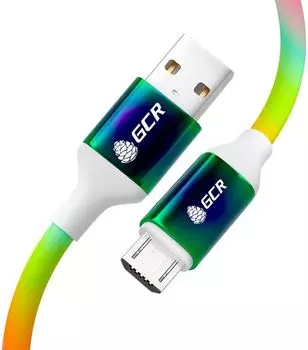 Кабель интерфейсный USB 2.0 Greenconnect GCR-53106 1.2m быстрая зарядка, GRADIENT, 28/24 AWG