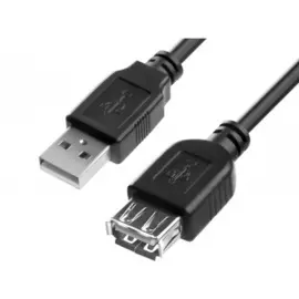 Кабель интерфейсный USB 2.0 удлинитель 4PH 4PH-R90038 1.8m, AM/AF, черный