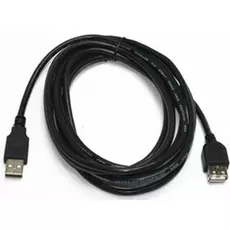 Кабель интерфейсный USB 2.0 удлинитель Cablexpert AM/AF 4.5 м, Pro, экран, черный, пакет