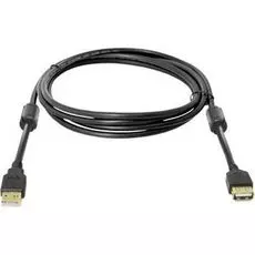 Кабель интерфейсный USB 2.0 удлинитель Defender AM/AF 87429 Pro, 1.8 м, феррит.кольц., позол.конт., черный,