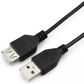 Кабель интерфейсный USB 2.0 удлинитель Гарнизон GCC-USB2-AMAF-0.5M , AM/AF, 0.5м, пакет