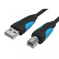 Кабель интерфейсный USB 2.0 Vention AM/BM VAS-A16-B200 2 м. Черный