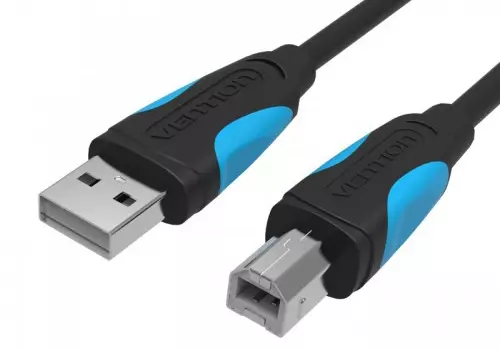 Кабель интерфейсный USB 2.0 Vention AM/BM VAS-A16-B150 1,5 м. Черный