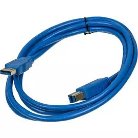 Кабель интерфейсный USB 3.0 Buro USB3.0-AM/BM USB A(m) - USB B(m), 1.8м, синий