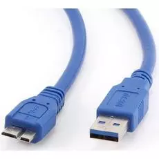 Кабель интерфейсный USB 3.0 Cablexpert AM/microBM 9P CCP-mUSB3-AMBM-0.5M 50 см, Pro, экран, синий