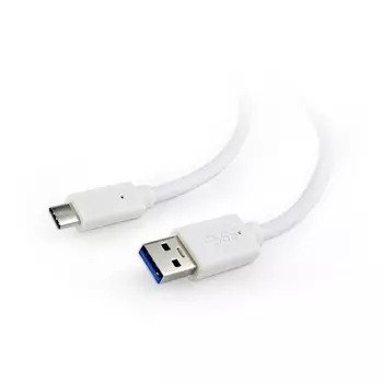 Кабель интерфейсный USB 3.0 Cablexpert CCP-USB3-AMCM-6-W / TypeC белого цвета, 1,8 м