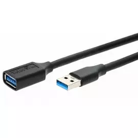 Кабель интерфейсный USB 3.0 Telecom TUS708-0.5M удлинительный USB3.0 A(M)/(F), черный, 0.5m