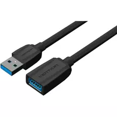 Кабель интерфейсный USB 3.0 удлинитель Vention AM-AF VAS-A45-B050 0,5 м, Black Edition