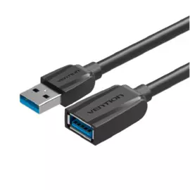 Кабель интерфейсный USB 3.0 удлинитель Vention VAS-A45-B150 AM/AF - 1.5м Black Edition