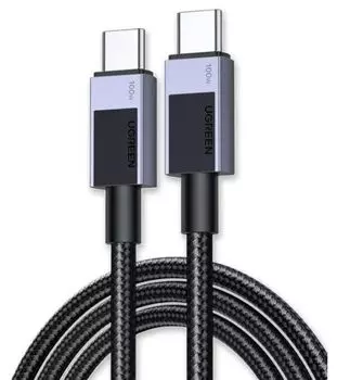 Кабель интерфейсный UGREEN L512 Type C 2.0 Male To Type C 2.0 Male 5A Data Cable, длина: 2м, цвет: черный