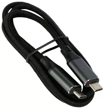 Кабель интерфейсный USB 4.0 Cablexpert CC-USB4-CMCM-BR-1.8M Type-C/Type-C, 5А, 240Вт, PD3.1/QC4.0, 40Gbps, медь, Pro, 1.8м, черный, пакет