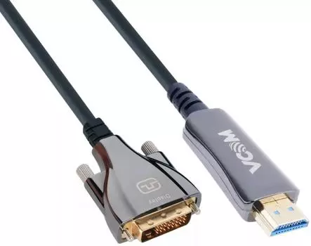 Кабель интерфейсный VCOM D3741D-15.0 активный оптический HDMI (M)-->DVI(24+1)M 15м