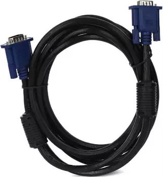 Кабель интерфейсный VGA-VGA VCOM VVG6448-3MO 15M-15M, 2 фильтра, 3м