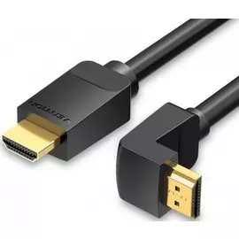 Кабель интерфейсный Vention AAQBH HDMI High speed v2.0 with Ethernet 19M/19M угол 270 - 2м