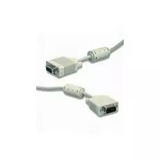 Кабель интерфейсный VGA удлинитель Gembird 15M/15F CC-PPVGAX-6 1.8м, тройной экран, феррит.кольца, пакет