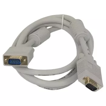 Кабель интерфейсный VGA-VGA Gembird 15M/15M CC-PPVGA-6 1.8м, D-sub, тройной экран, феррит.кольца, пакет