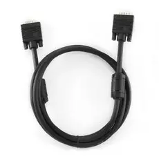 Кабель интерфейсный VGA-VGA Gembird 15M/15M CC-PPVGA-10-B 3.0м, D-sub, тройной экран, феррит.кольца, пакет, черный