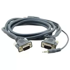 Кабель интерфейсный VGA-VGA Kramer 15M/15M 92-7301010 3м, Micro VGA и аудио C-MGMA/MGMA-10