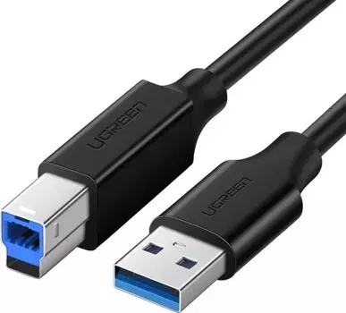 Кабель интерфейсный UGREEN US210 30753_ USB 3.0 AM to BM Print, длина: 1м, цвет: черный