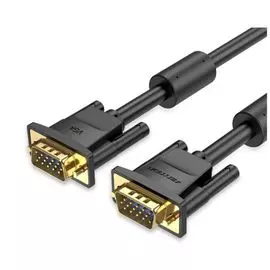 Кабель интерфейсный VGA-VGA Vention DAEBI 15M/15M с 2 ферритовыми фильтрами - 3м.