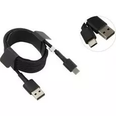 Кабель интерфейсный Xiaomi Mi Braided USB Type-C Cable SJX10ZM SJV4109GL черный, 1 м