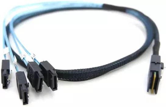 Кабель JPC P5022DN10800-9 Slimline SASx8 74P + 4x SATA 7P