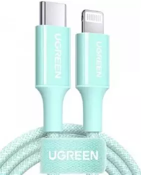 Кабель интерфейсный UGREEN US532 90449 Lightning/USB Type-С, 1м, зеленый