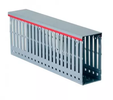 Кабель-канал DKC 01140RL перфорированный с крышкой 100х60 L2000 RL6 серый. Quadro