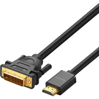 Кабель интерфейсный UGREEN HD106 10136_ HDMI(M)/DVI(24+1), 3м, черный
